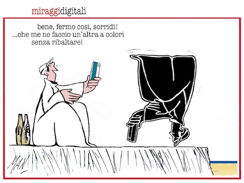 Cartoon: miraggi digitali (medium) by Enzo Maneglia Man tagged vignette,umorismo,grafico,quelli,del,muretto,miraggidigitali
