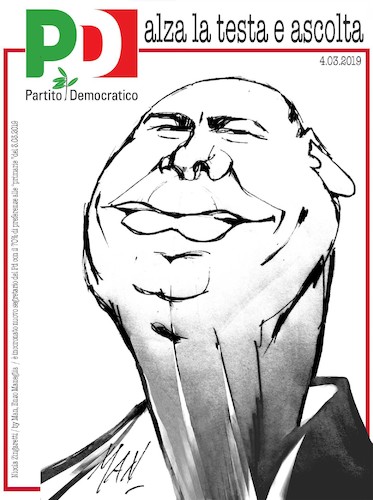 Cartoon: Nicola Zingaretti segretario PD (medium) by Enzo Maneglia Man tagged caricature,personaggi,della,politica,italiana,segretari,di,partiti,elezioni,primarie,enzo,maneglia,man
