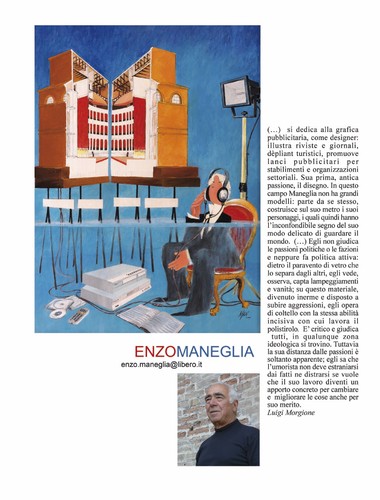 Cartoon: Rimini Teatro Galli 2013 (medium) by Enzo Maneglia Man tagged riministi,maneglia,man,sanleo,rimini,estate,2013