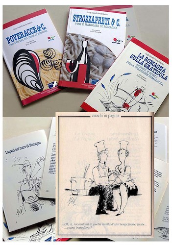 Cartoon: sapori di Romagna (medium) by Enzo Maneglia Man tagged vignette,umorismo,grafico,illustrazioni,libretti,ricette,buona,tavola,sapori,enzo,maneglia,man,rimini,italia