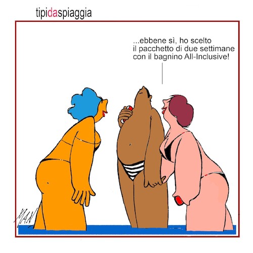 Cartoon: tipi da spiaggia (medium) by Enzo Maneglia Man tagged vignette,umorismo,grafico,spili,fighillearte,piccolomuseofighille,ita