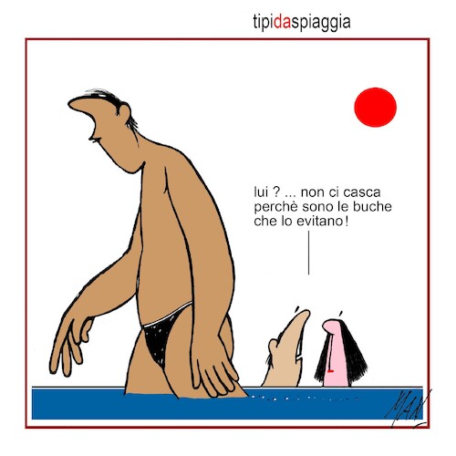 Cartoon: tipi da spiaggia (medium) by Enzo Maneglia Man tagged vignette,umorismo,grafico,spilli,fighillearte,piccolomuseo,di,fighille,ita