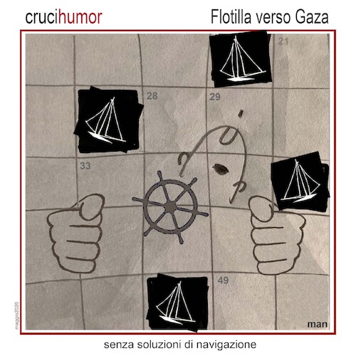 Cartoon: verso Gaza (medium) by Enzo Maneglia Man tagged vignette,umorismo,grafico,fighillearte,piccolomuseo,di,fighille,ita