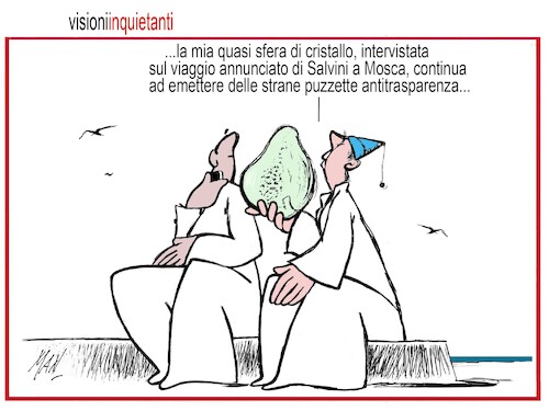 Cartoon: visioni inquietanti (medium) by Enzo Maneglia Man tagged vignette,umorismo,grafico,spilli,fighillearte,picclomuseo,di,fighille,ita
