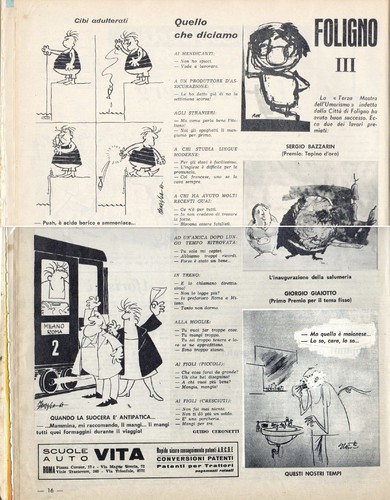 Cartoon: il Travaso anni 60 (medium) by Enzo Maneglia Man tagged 1962,umoristico,settimanale,travaso