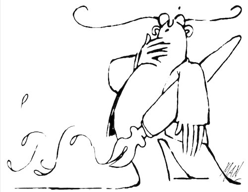 Cartoon: Iper animali (medium) by Enzo Maneglia Man tagged storie,pensieri,racconti,di,franco,ruinetti,illustrazioni,maneglia,man,fighillearte