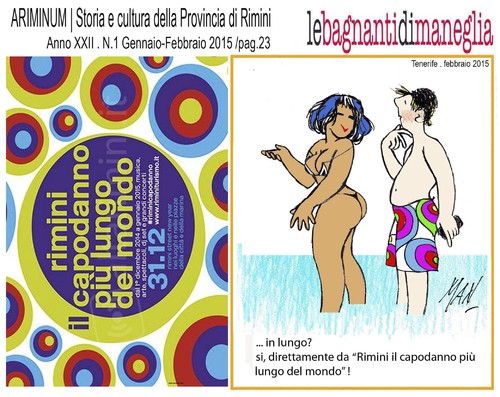 Cartoon: le bagnanti di maneglia (medium) by Enzo Maneglia Man tagged ariminum,bagnanti,maneglia,man,2015