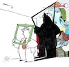 Cartoon: A FighilleArte (small) by Enzo Maneglia Man tagged vignetta,grafica,umoristica,illustrazione,di,maneglia,catalighi,fighillearte,concorsi,pittura