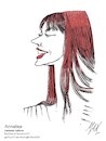 Cartoon: Annalisa cantante italiana (small) by Enzo Maneglia Man tagged caricature,annalisa,cantante,ritratti,grafica,maneglia