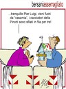 Cartoon: Bersani asserragliato (small) by Enzo Maneglia Man tagged bersani,pier,luigi,politico,cassonettari,pd,fighillearte,maneglia,man