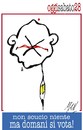 Cartoon: oggi silenzio elettorale (small) by Enzo Maneglia Man tagged non,scucio