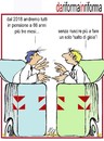 Cartoon: riforme delle pensioni (small) by Enzo Maneglia Man tagged cassonettari,man,maneglia,fighillearte