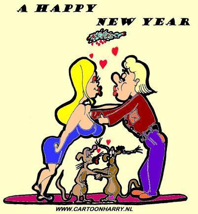 Cartoon: A HAPPY NEW YEAR (medium) by cartoonharry tagged cartoonharry,cartoon,happy,new,year
