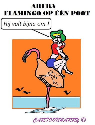 Cartoon: Alleen Nog Toerisme (medium) by cartoonharry tagged toerisme,aruba,economie