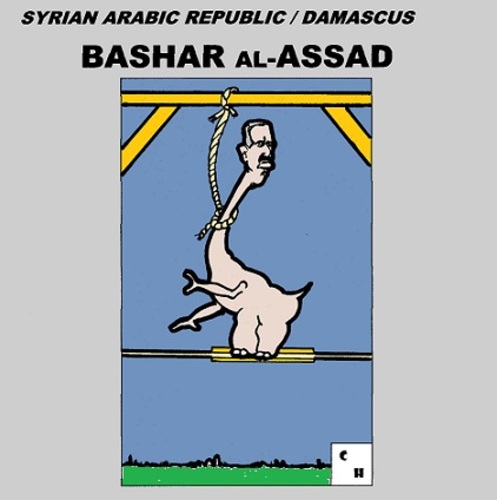 Cartoon: Bashar Al-Assad (medium) by cartoonharry tagged dutch,cartoonharry,cartoonist,drawing,arts,art,syria,president,man,artist,comic,comics,comix,cartoon,middleeast,crime,assad,bashar