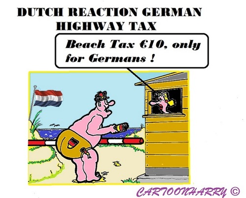 Cartoon: Beach Tax (medium) by cartoonharry tagged highway,beach,tax