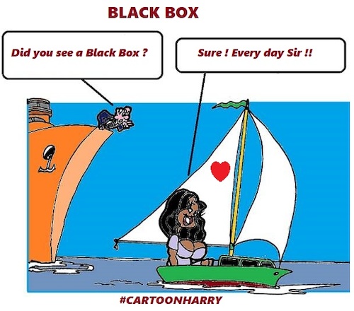 Cartoon: Black Box (medium) by cartoonharry tagged blackbox,cartoonharry