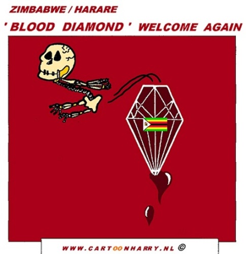Cartoon: Blood Diamond Welcome Again (medium) by cartoonharry tagged blood,decision,diamond,welcome,cartoon,cartoonist,cartoonharry,dutch,europe,toonpool