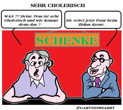 Cartoon: Cholerisch (medium) by cartoonharry tagged cholerisch