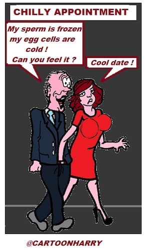 Cartoon: Cool Date (medium) by cartoonharry tagged date,cartoonharry