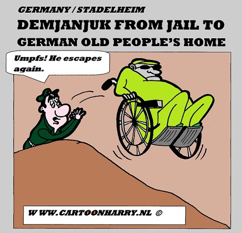 Cartoon: DEMJANJUK DISAPPEARS (medium) by cartoonharry tagged demjanjuk,home,disappear,cartoon,cartoonist,cartoonharry,dutch,germany,secondworldwar