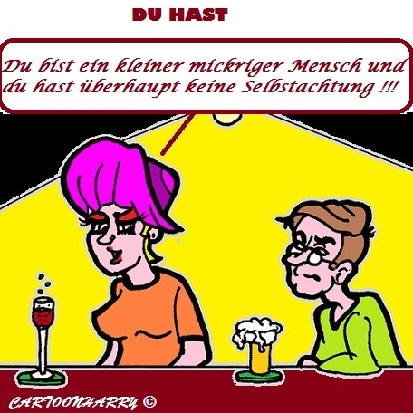 Cartoon: Du Hast (medium) by cartoonharry tagged mickrig,nichts,man,selbstachtung