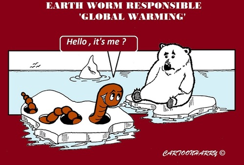 Cartoon: Earth Worming (medium) by cartoonharry tagged earthworm,globalworming,globalwarming,polarbear,northpole,cartoons,cartoonists,cartoonharry,dutch,toonpool