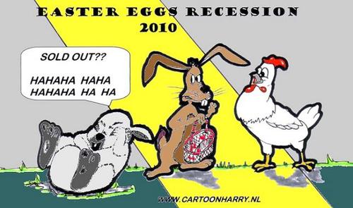Cartoon: Easter Recession (medium) by cartoonharry tagged chicken,cartoonharry,recesssion,easter