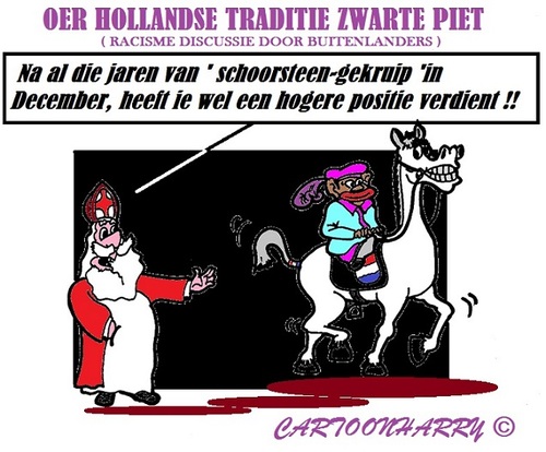 Cartoon: Een zinloze Discussie (medium) by cartoonharry tagged nederland,discussie,sinterklaas,zwartepiet,nutteloos