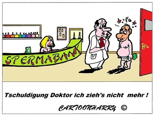 Cartoon: Ende (medium) by cartoonharry tagged einmal,samenbank,ende,müde,cartoon,cartoonist,cartoonharry,dutch,toonpool