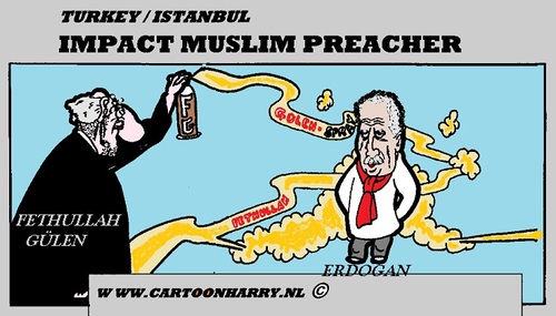 Cartoon: Erdogan (medium) by cartoonharry tagged toonpool,winner,elections,dutch,cartoonharry,cartoonist,cartoon,influence,gulen,erdogan,turkey
