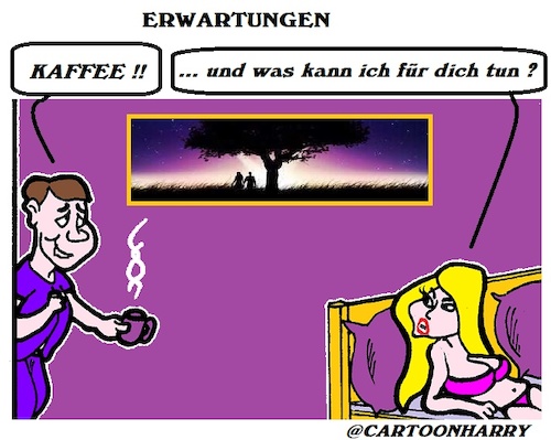 Cartoon: Erwartungen (medium) by cartoonharry tagged erwartungen,ehe