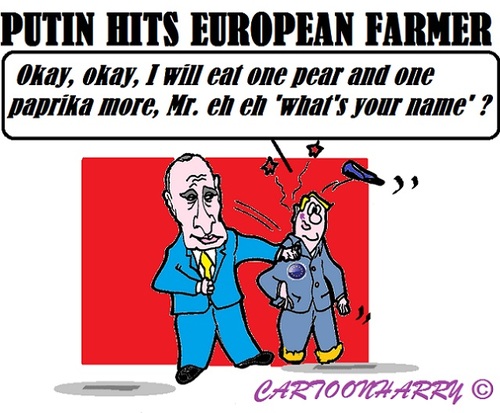 Cartoon: Farmers Hit (medium) by cartoonharry tagged putin,farmers,europe,hit