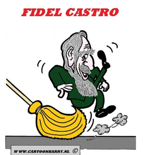 Cartoon: FIDEL CASTRO (medium) by cartoonharry tagged wipeout,fidel,castro,rest,cartoon,caricature,cartoonist,cartoonharry,dutch,toonpool