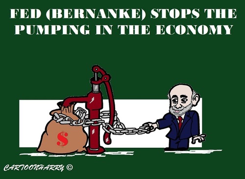 Cartoon: Fred Bernanke (medium) by cartoonharry tagged opinion,fed,bernanke,money,economy,newyork,pump,cartoons,cartoonists,cartoonharry,dutch,toonpool