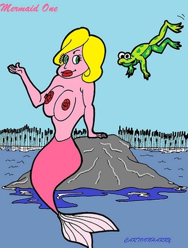 Cartoon: Frog (medium) by cartoonharry tagged toonpool,dutch,cartoonharry,cartoonist,cartoon,sexy,girls,mermaid,frog