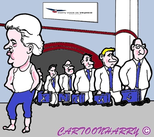 Cartoon: Geert Wilders (medium) by cartoonharry tagged geertwilders,geert,wilders,exodus,cartoon,cartoonist,cartoonharry,dutch,toonpool