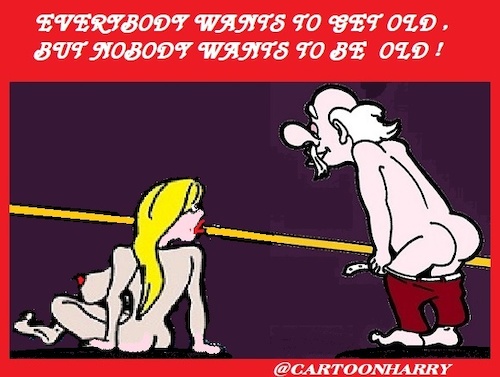 Cartoon: Getting old (medium) by cartoonharry tagged old,young,cartoonharry