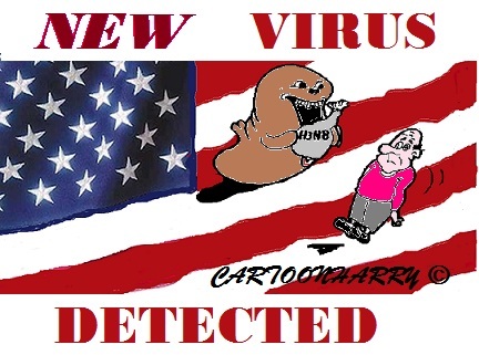 Cartoon: H3N8 (medium) by cartoonharry tagged america,seagull,virus,h3n8,cartoon,cartoonist,cartoonharry,dutch,toonpool