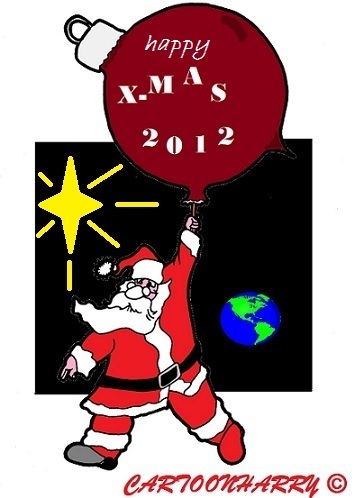 Cartoon: Happy X-mas2012 (medium) by cartoonharry tagged all,toonpoolmembers,cartoon,cartoonist,cartoonharry,2012,xmas,dutch,toonpool