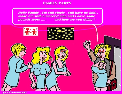 Cartoon: Hello Family (medium) by cartoonharry tagged hello,family