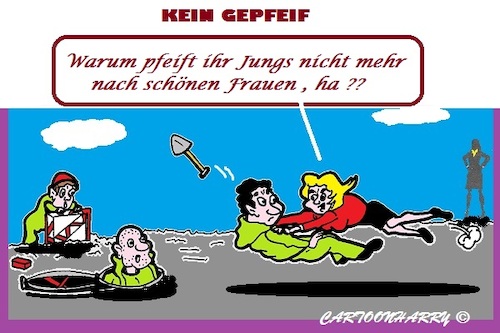 Cartoon: Hör auf (medium) by cartoonharry tagged pfeiffen,strasse,cartoonharry