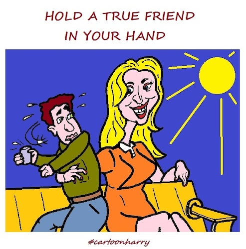 Cartoon: Hold (medium) by cartoonharry tagged hold,cartoonharry