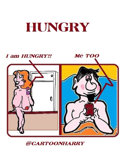 Cartoon: Hungry (medium) by cartoonharry tagged hungry,cartoonharry