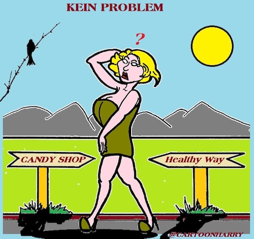 Cartoon: Kein (medium) by cartoonharry tagged problem,cartoonharry