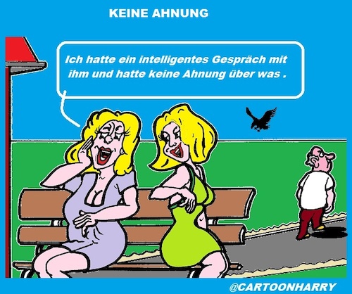 Cartoon: Keine Ahnung (medium) by cartoonharry tagged ahnung,intelligent,cartoonharry