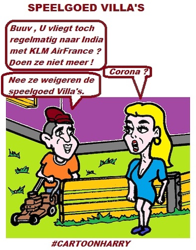 Cartoon: KLM Speelgoed Villa (medium) by cartoonharry tagged klm,speelgoed,villa,cartoonharry