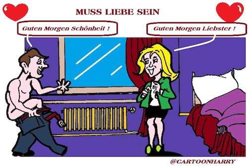 Cartoon: Liebe (medium) by cartoonharry tagged liebe,valentin