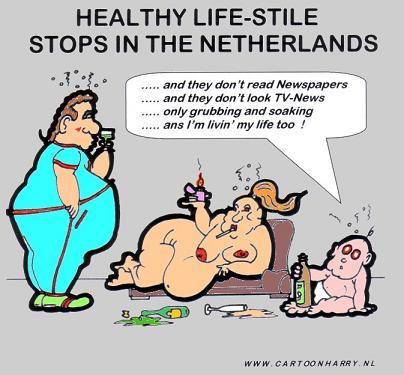 Cartoon: Lifestyle (medium) by cartoonharry tagged health,fat,drunk,drinks