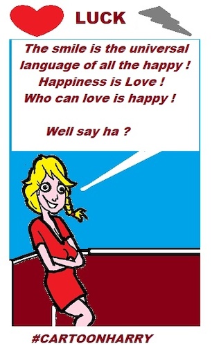 Cartoon: Luck (medium) by cartoonharry tagged luck,love,cartoonharry
